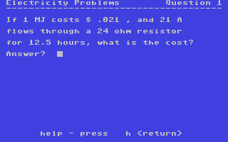 C64 GameBase Electricity_Problems Commodore_Educational_Software 1983