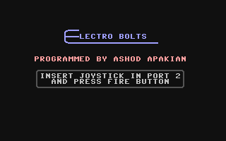 C64 GameBase Electro_Bolts Street_Games 1986