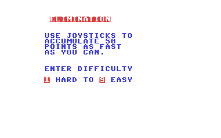 C64 GameBase Elimination Robert_J._Brady_Co. 1984