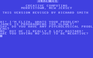 C64 GameBase Eliza Creative_Computing 1979