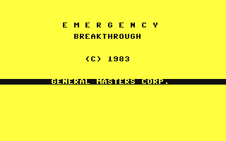 C64 GameBase Emergency_Breakthrough 1983