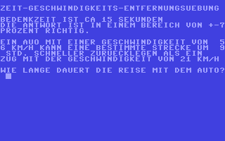 C64 GameBase Entfernungs-Geschwindigkeitstest Pflaum_Verlag_München 1985