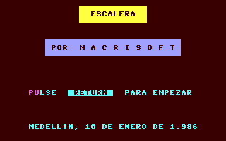 C64 GameBase Escalera Macrisoft 1986