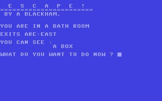 C64 GameBase Escape! Sunshine_Books/micro_Adventurer 1984