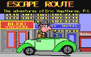 C64 GameBase Escape_Route_-_The_Adventures_of_Eric_Hawthorne Creative_Pixels/JC_Hilty_Productions 1992