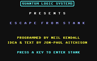 C64 GameBase Escape_from_Stank Quantum_Logic_Systems 1985