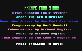 C64 GameBase Escape_from_Stank The_New_Dimension_(TND) 2003