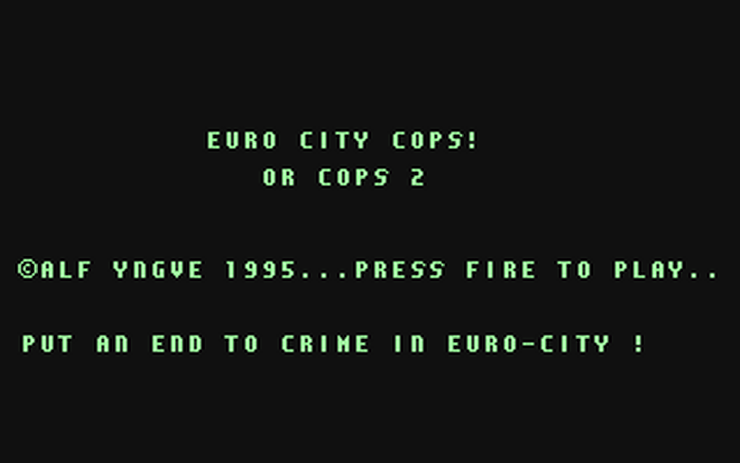 C64 GameBase Euro_City_Cops (Created_with_SEUCK) 1995
