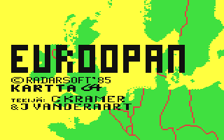 C64 GameBase Euroopan_-_Kartta_64 RadarSoft 1985