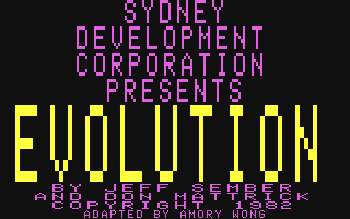 C64 GameBase Evolution Sydney_Development 1982