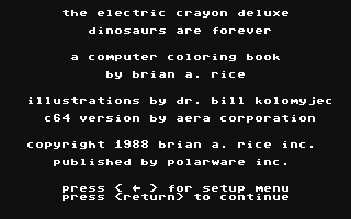 C64 GameBase Electric_Crayon_Deluxe,_The_-_Dinosaurs_Are_Forever Polarware,_Inc. 1988