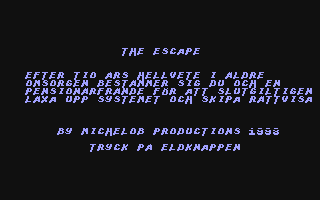 C64 GameBase Escape,_The (Created_with_SEUCK) 1998