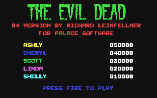 C64 GameBase Evil_Dead,_The Palace_Software 1984
