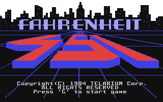 C64 GameBase Fahrenheit_451 Trillium_Corp. 1984