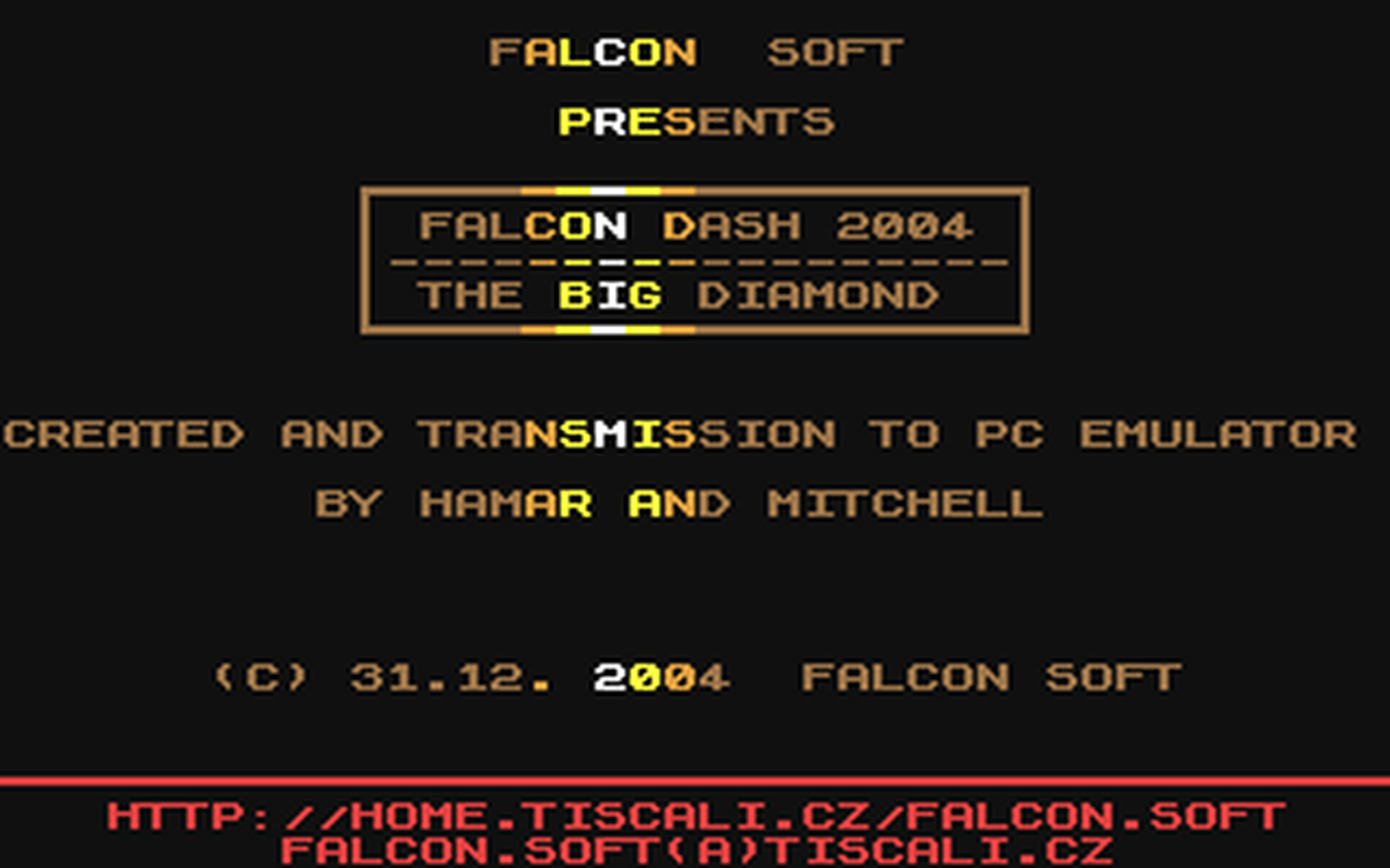 C64 GameBase Falcon_Dash_2004_-_The_Big_Diamond Falcon_Soft 2004