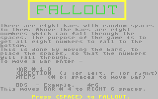 C64 GameBase Fallout (Public_Domain) 1992