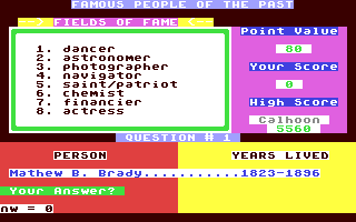C64 GameBase Famous_People_of_the_Past Loadstar/Softdisk_Publishing,_Inc. 1994
