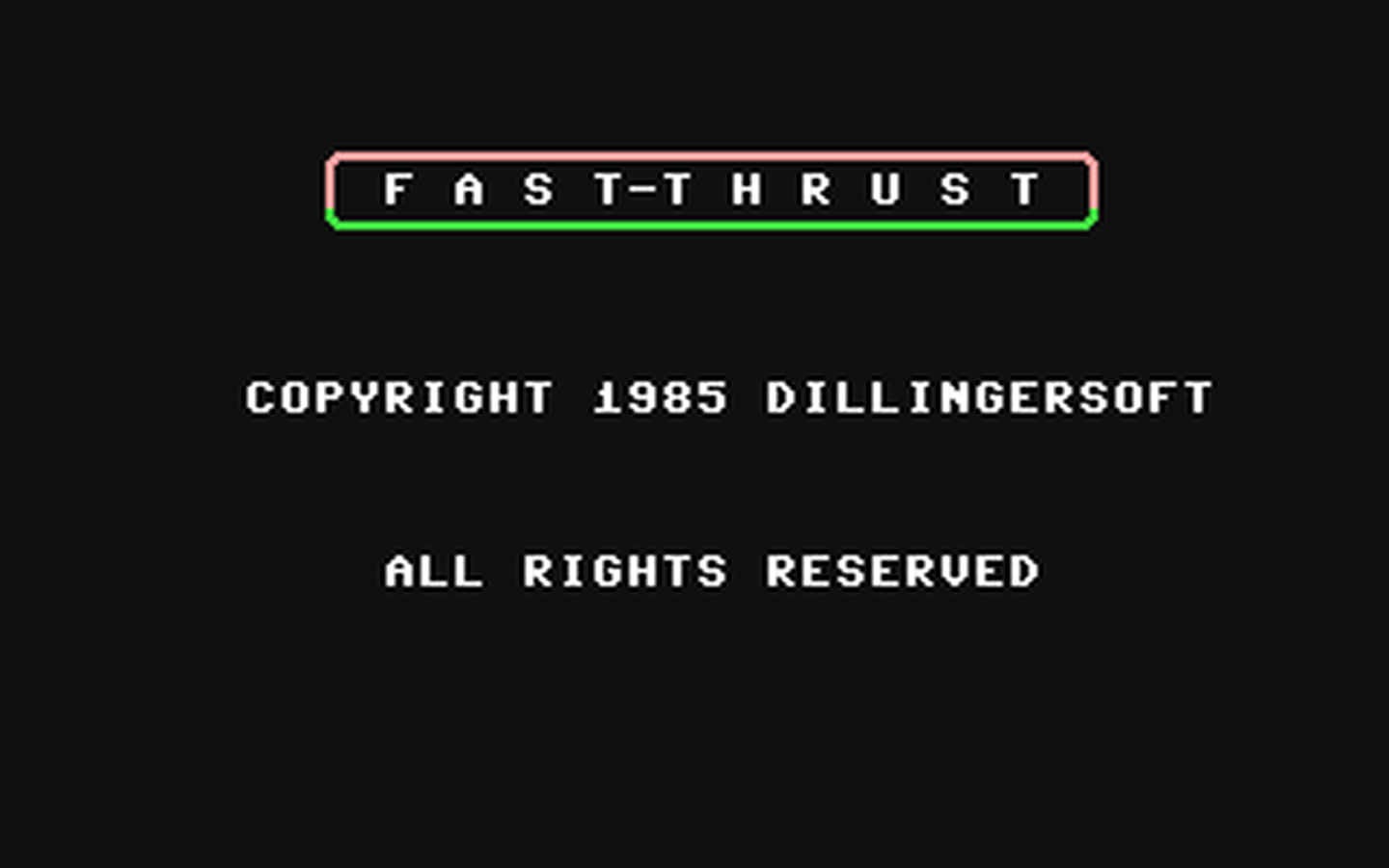 C64 GameBase Fast-Thrust Tronic_Verlag_GmbH/Compute_mit 1986