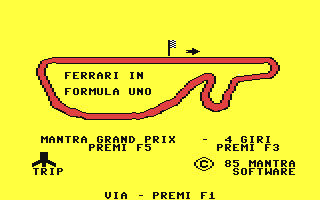 C64 GameBase Ferrari_in_Formula_Uno Mantra_Software 1984