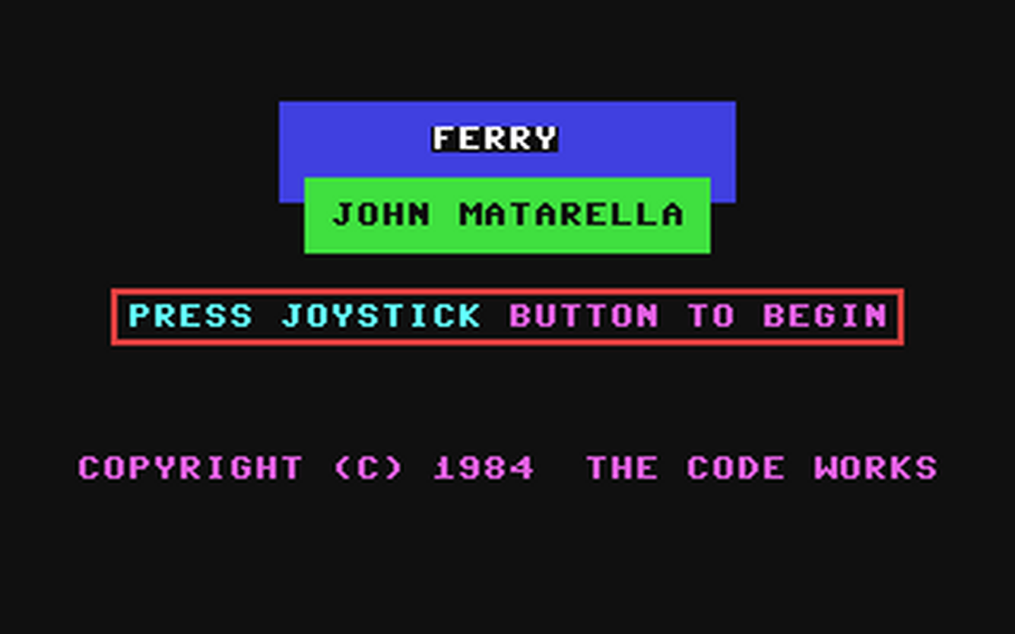 C64 GameBase Ferry The_Code_Works 1984