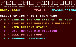 C64 GameBase Feudal_Kingdom Ellis_Horwood_Ltd. 1984