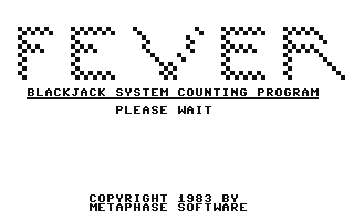 C64 GameBase Fever_-_Blackjack_System_Counting_Program Metaphase_Software 1983