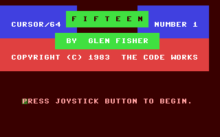 C64 GameBase Fifteen The_Code_Works/CURSOR64 1983