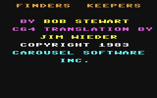 C64 GameBase Finders_Keepers Carousel_Software,_Inc. 1983