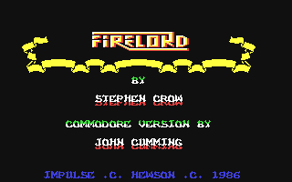 C64 GameBase Firelord Hewson_Consultants_Ltd. 1986