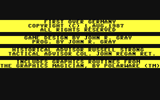 C64 GameBase First_over_Germany SSI_(Strategic_Simulations,_Inc.) 1987