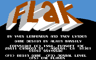C64 GameBase Flak_-_The_Ultimate_Flight_Experience Funsoft,_Inc. 1984