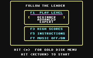 C64 GameBase Follow_the_Leader Gold_Disk,_Inc. 1985