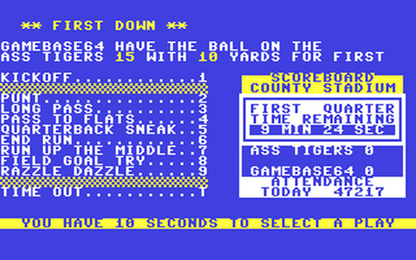 C64 GameBase Football_-_The_Commodore_Bowl