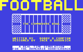 C64 GameBase Football_-_The_Commodore_Bowl