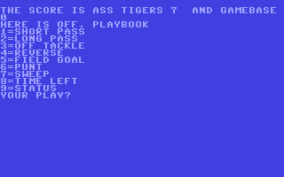 C64 GameBase Football Programma_International,_Inc. 1979