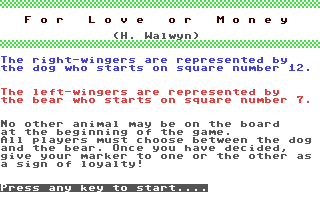 C64 GameBase For_Love_or_Money Century_Communications_Ltd. 1984