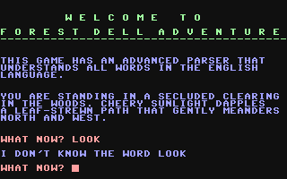 C64 GameBase Forest_Dell_Adventure (Public_Domain) 1999