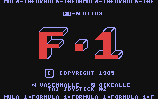 C64 GameBase Formula-1 Tecnopress_Oy 1985