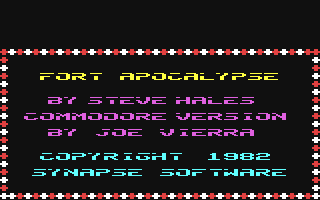 C64 GameBase Fort_Apocalypse Synapse_Software 1982