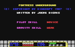 C64 GameBase Fortress_Underground Kingsoft 1987