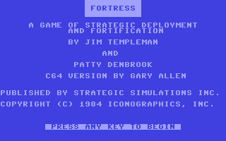 C64 GameBase Fortress SSI_(Strategic_Simulations,_Inc.) 1984