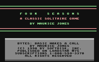 C64 GameBase Four_Seasons Loadstar/Softdisk_Publishing,_Inc. 1990