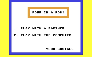 C64 GameBase Four_in_a_Row! Remsoft_Systems 1990