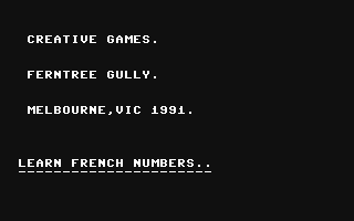 C64 GameBase French_Numbers Creative_Games 1991