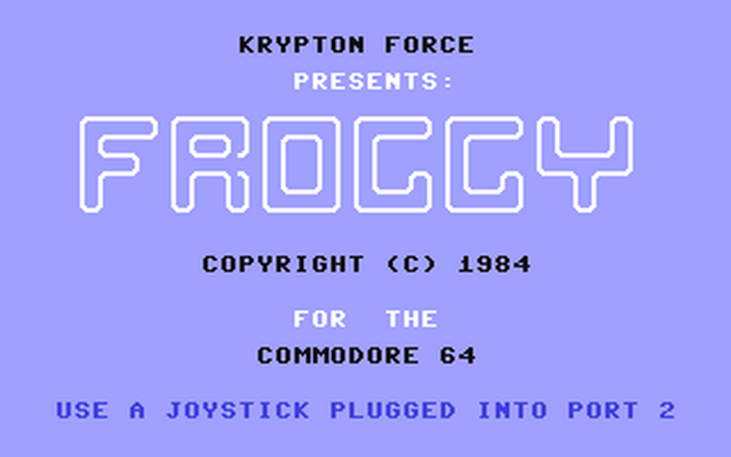 C64 GameBase Froggy Galactic_Software 1983