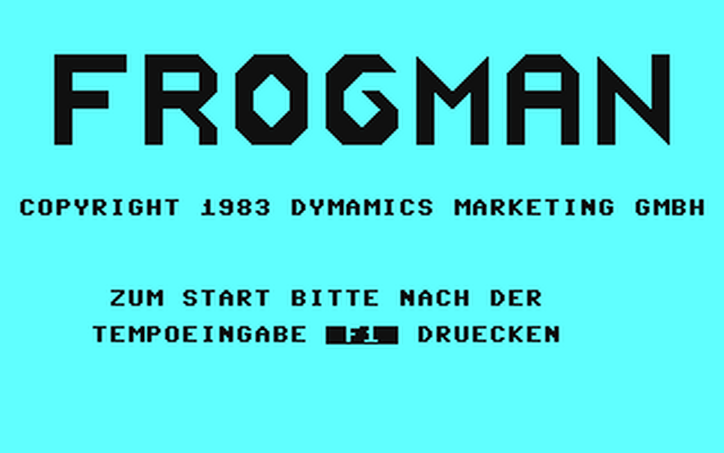 C64 GameBase Frogman Dynamics_Marketing_GmbH 1983