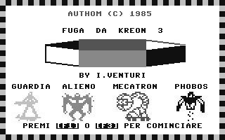 C64 GameBase Fuga_da_Kreon_III Authom_Software 1985