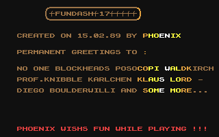 C64 GameBase Fun_Dash_17 (Not_Published) 1989