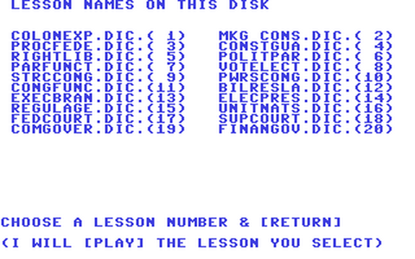 C64 GameBase Fun_Learning_-_US_Government_Quiz American_Educational_Computer_(AEC) 1988