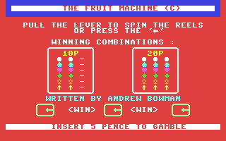 C64 GameBase Fruit_Machine,_The